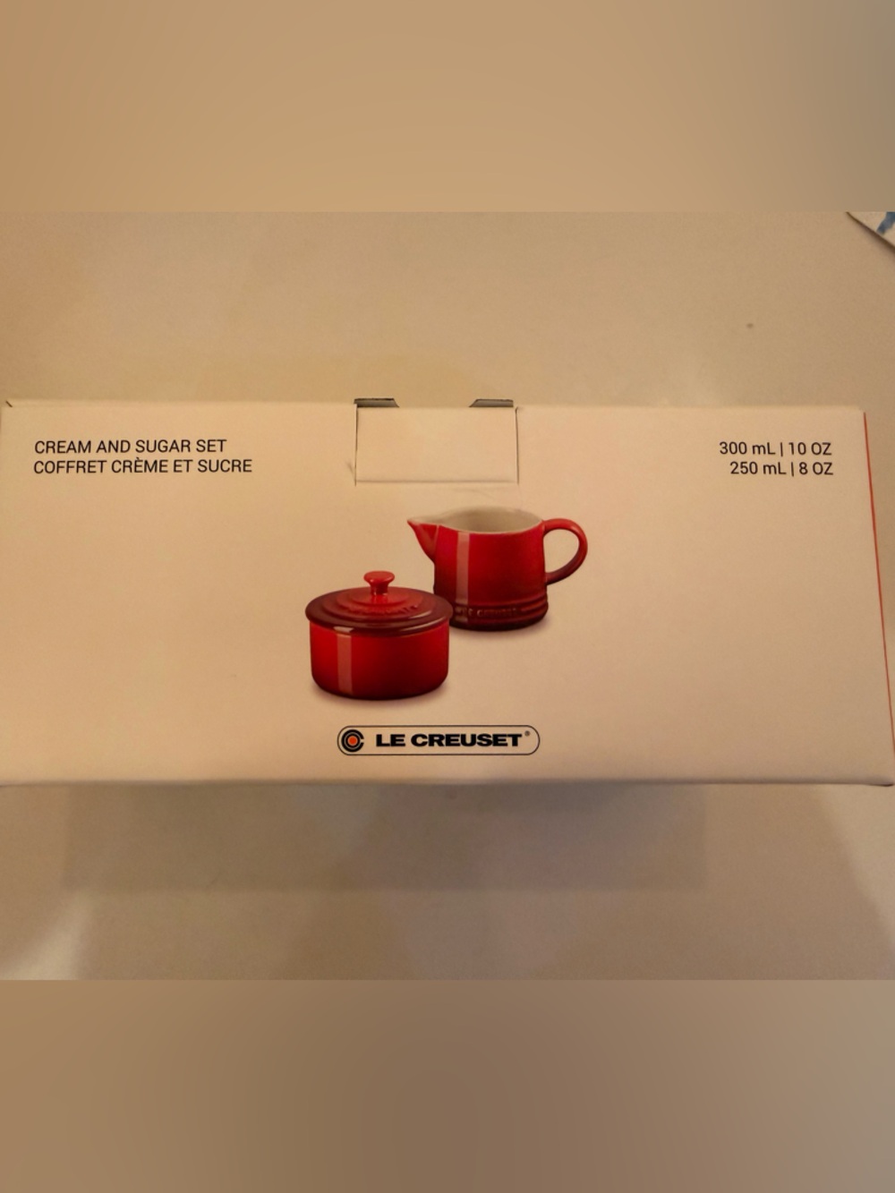 Le Creuset Stoneware Signature Cream and Sugar Set, Marseille Blue NEW - Picture 4 of 9